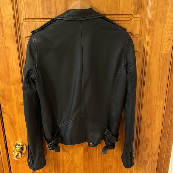 IRO black leather jacket size 36 - Picture 3 of 4